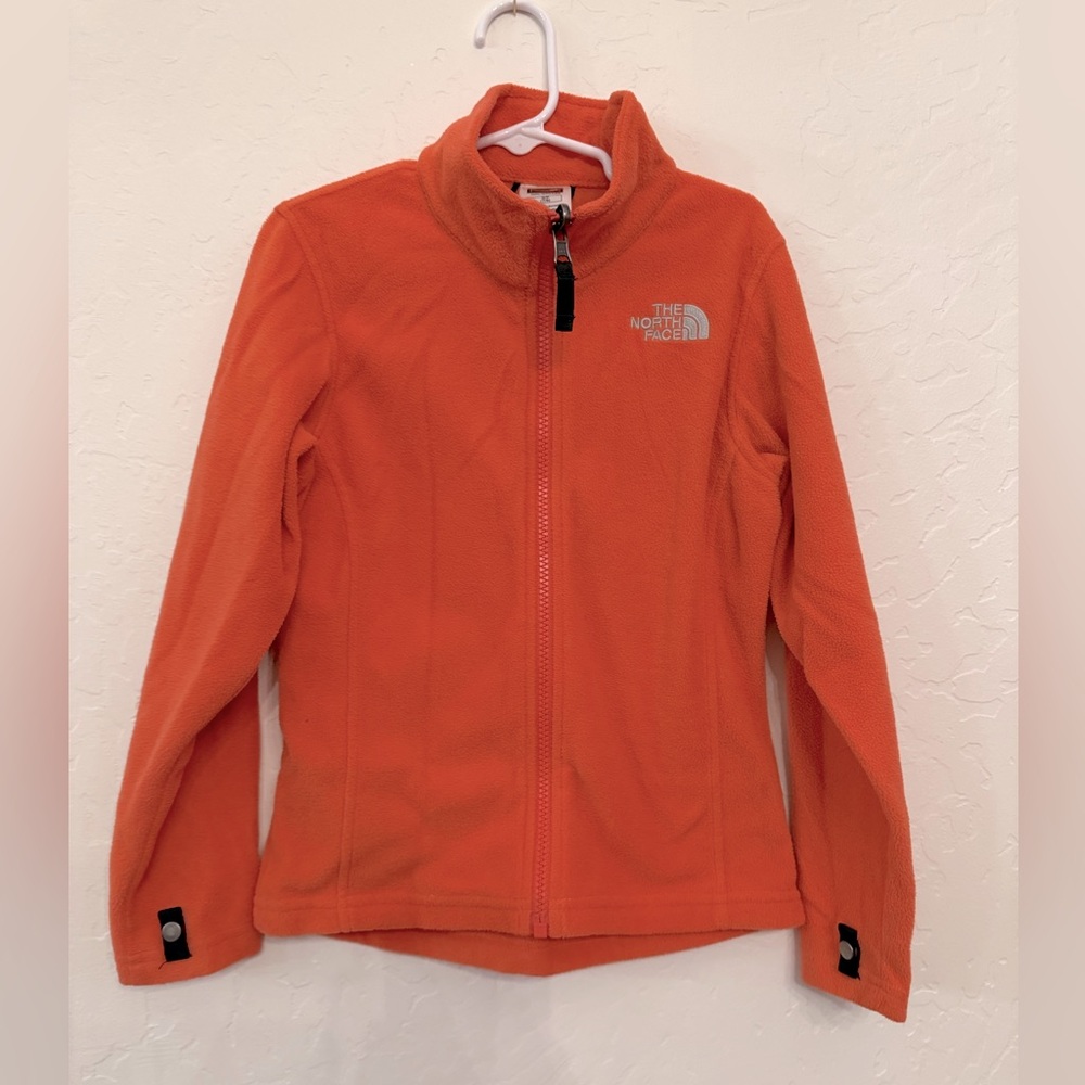 The North Face girls fleece zip up jacket size 7/8